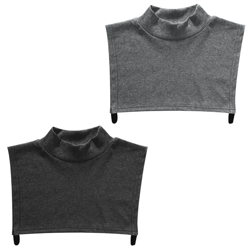 Unisex Solid Color Turtleneck Half Top Dickey Detachable Fake Collar Neck Warmer DropShipping