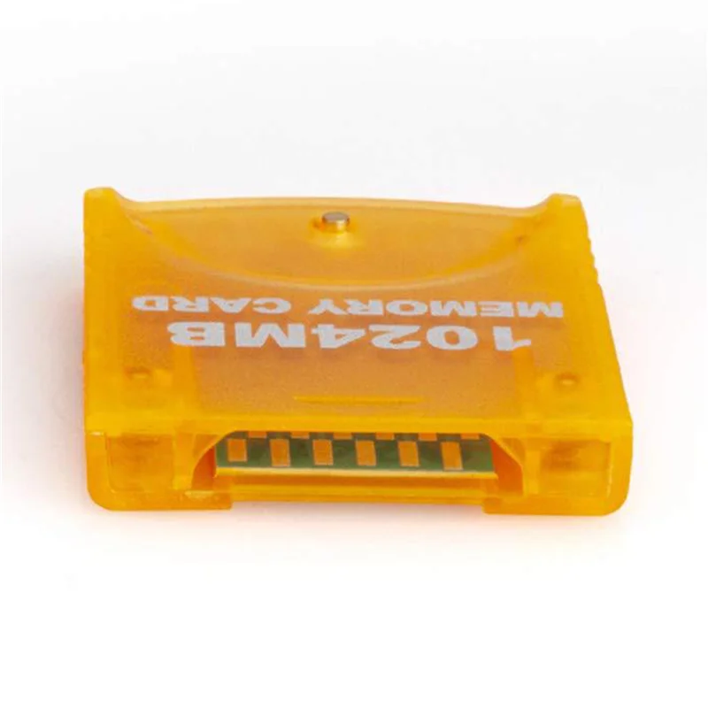 【علامة تجارية جديدة】بطاقة ذاكرة 2X سعة 1024 ميجابايت لنينتندو وي لبطاقة ذاكرة ألعاب Gamecube GC لوحدة تحكم وي سهلة الاستخدام، برتقالي