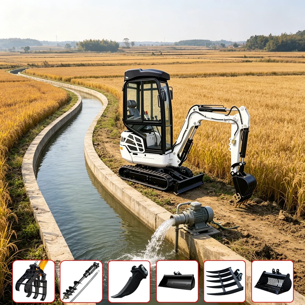 

0.8Ton Mini Excavator Construction 1.2Ton 1.5Ton 1.7Ton Yanmar engine Manufacturer direct sales Crawler Cab Energy