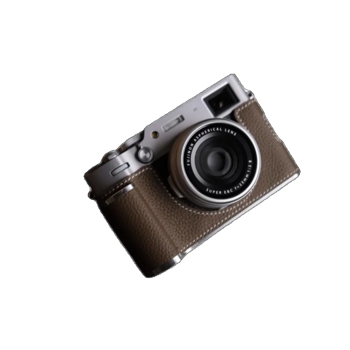 Retro Skórzane Etui Ochronne na Aparat Półobudowa Torba na Aparat Kompatybilna z Aparatami Fujifilm X100VI Fuji X100-VI — zdjęcie 6