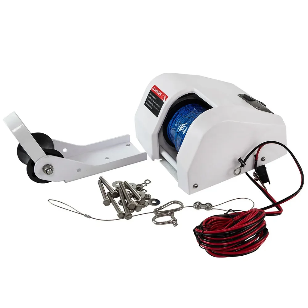 Boat Anchor Winch Electric Marine Saltwater With Wireless Remote Control Kit 25 LBS