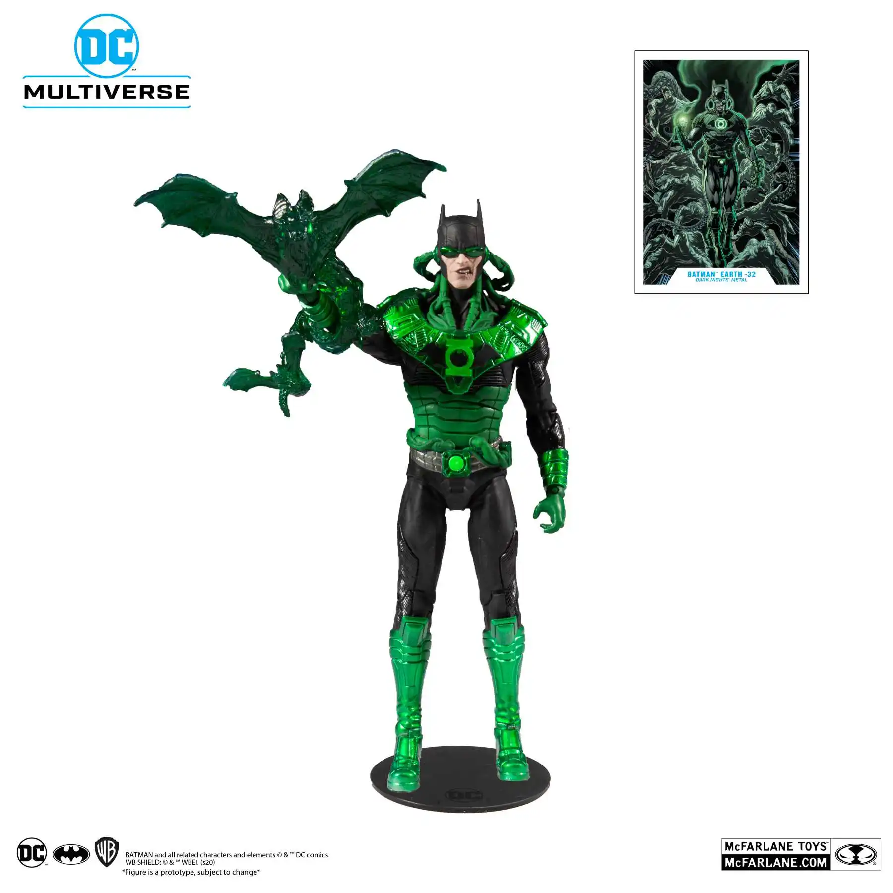 7 Inches Dc Comics Series Dark Knight Batman Hal Green Lantern Breaking Dawn Trap Light Double Set Action Figure Toy Gift