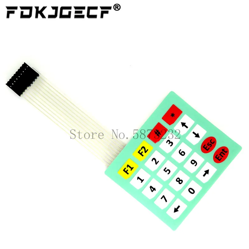 아두이노 스마트 자동차용 매트릭스 어레이 매트릭스 키보드, 멤브레인 스위치 키패드, 4 12 16 20 키, 1*4, 3*4, 4*4, 4*5, 1x4, 3x4, 4x4, 4x5