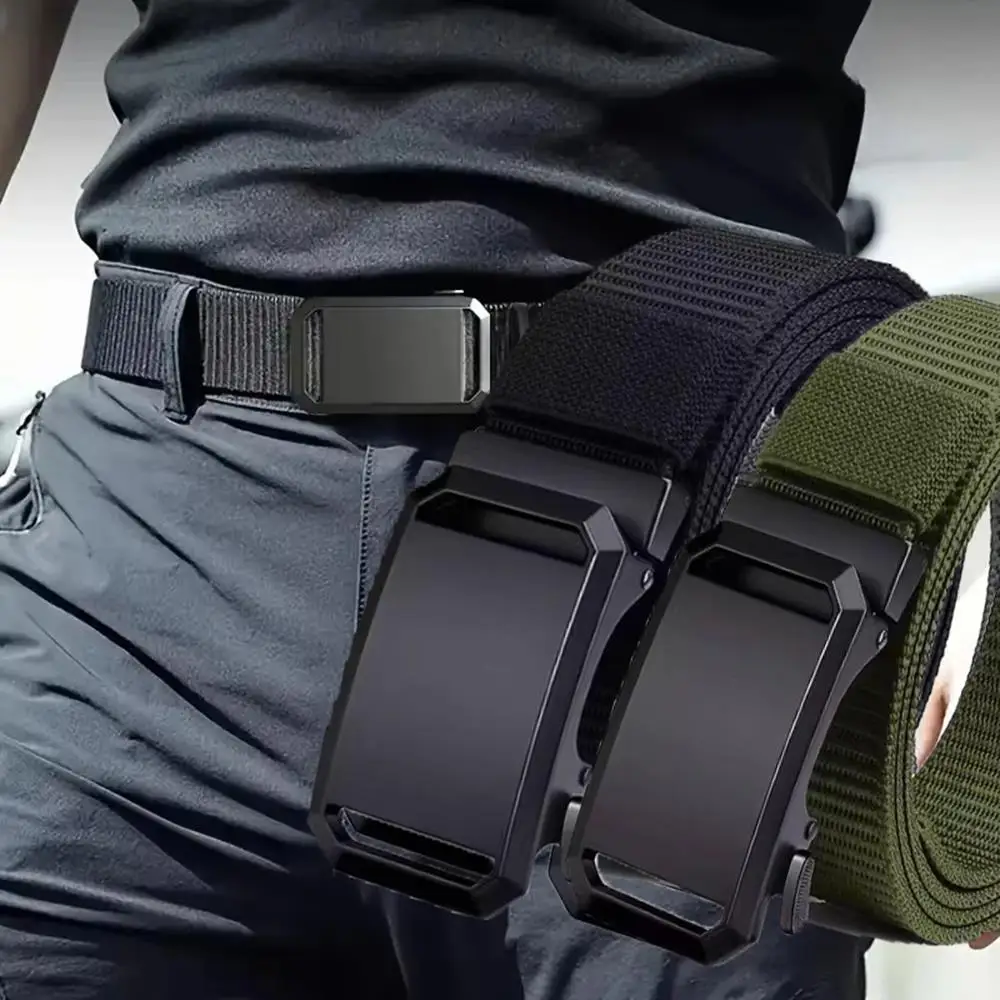 

Модный мужской парусиновый нейлоновый пояс, уличный тактический пояс в стиле милитари, мужской легкий эластичный пояс для брюк, джинсов