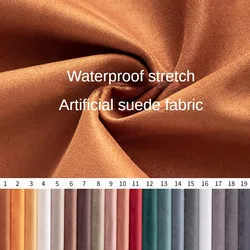 Thickened Technology Fabric Faux Suede By Meter for Pillowcases Sofacovers Sewing Plain High Quality Matte Soft Cloth Waterproof