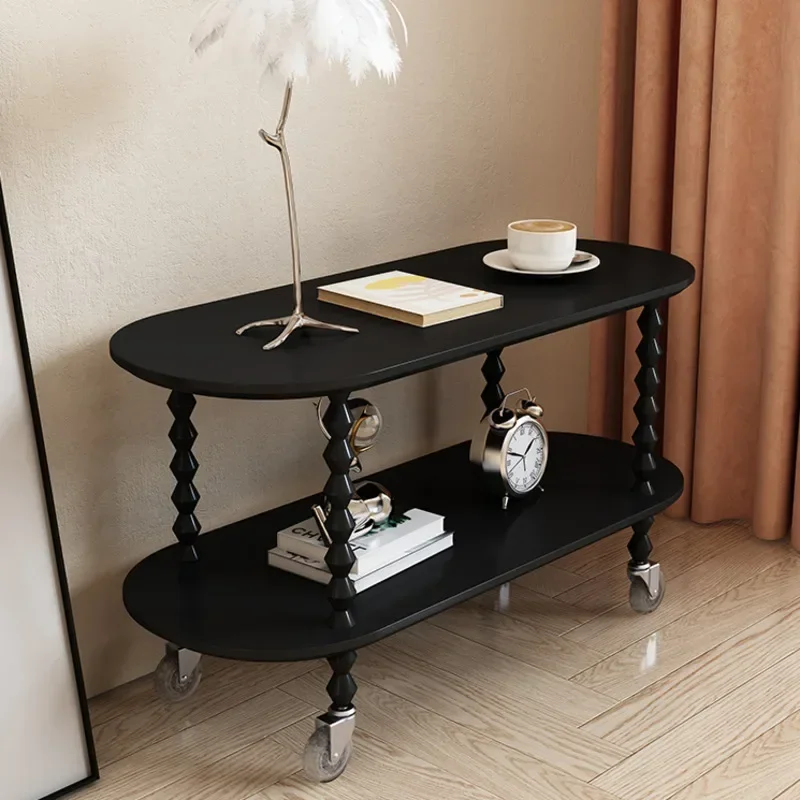 Versatile Removable Sofa Breakfast Cart - Dining Side Table for Small Spaces, Rectangle Coffee Table, Multiuse Desk