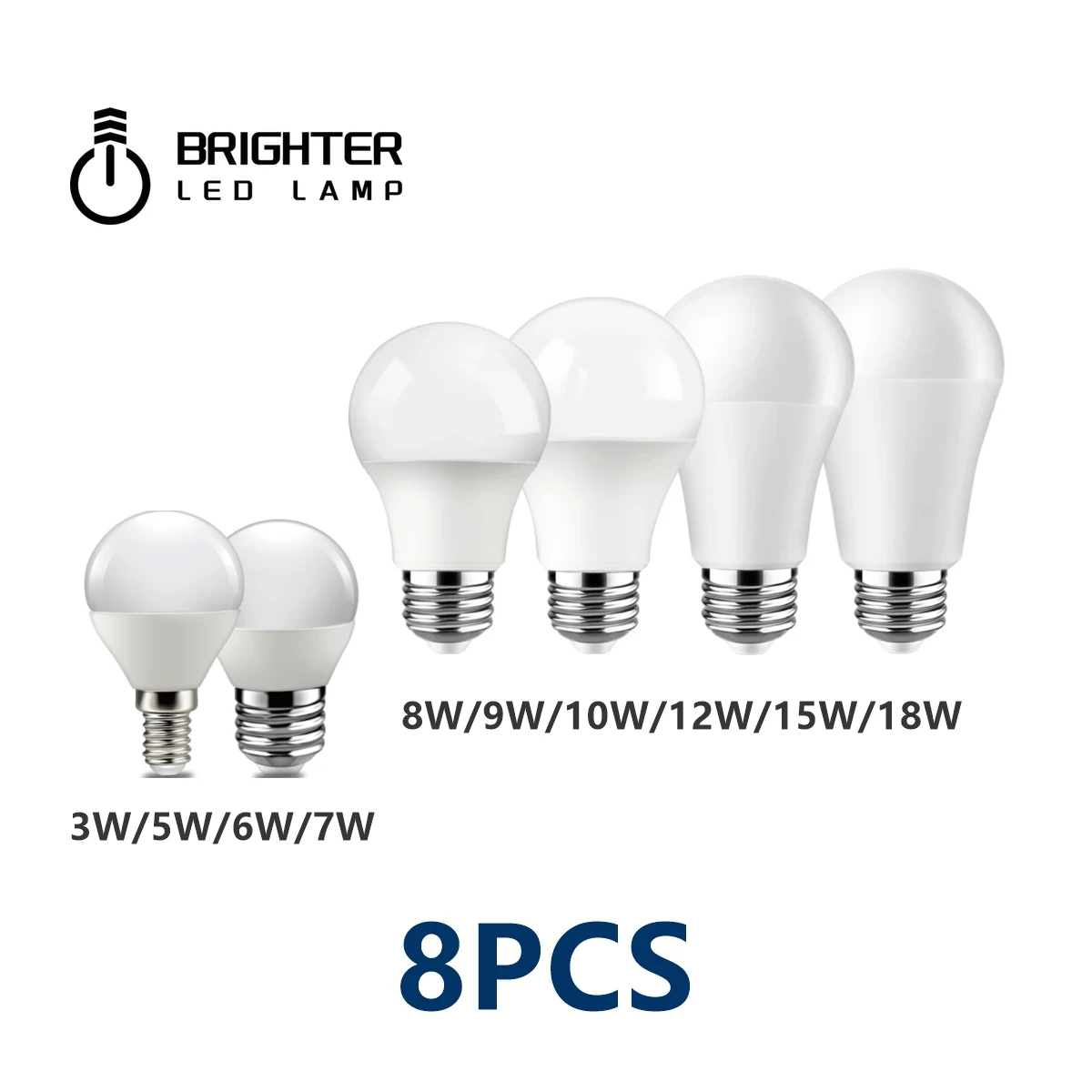 

Led Bulb 220V Lampara E14 E27 B22 Warm Cold White High power 3W-18W suitable for kitchen, bathroom, living room and office