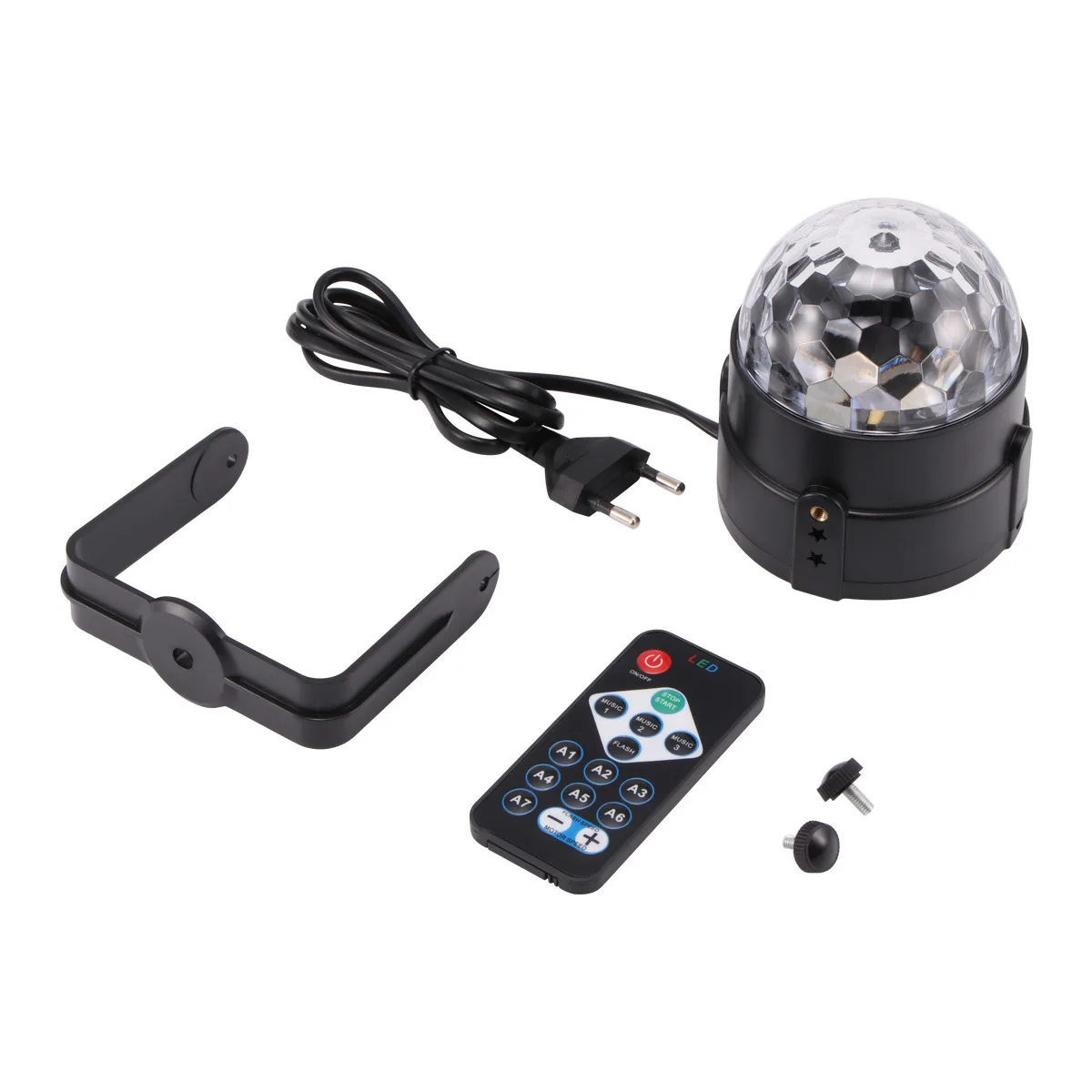 Strobe Light Sound Activated Stage Lamp with Remote Control Disco Ball Lamps for Home Parties Kids Birthday Wedding Bar