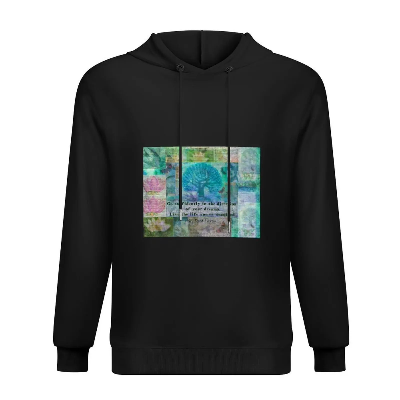 

Dream quote motivational, Henry David Thoreau Hoodie men's autumn clothes hooded shirt men's coat anime clothes hoodies for men