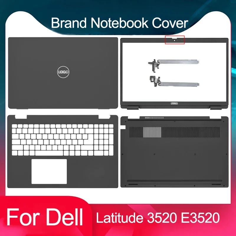 

15,6-дюймовый новый для ноутбука Dell Latitude 3520 E3520 L3520, задняя крышка ЖК-дисплея, передняя панель, клавиатура, нижние петли корпуса 04Y37V 017XCF