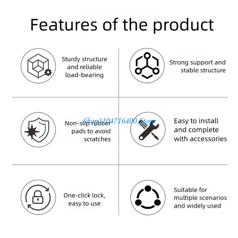 y1gd 2Pcs Plastic Campers Mounting Clamps Featuring 180 Degree Design Flexible Table Board Buckle