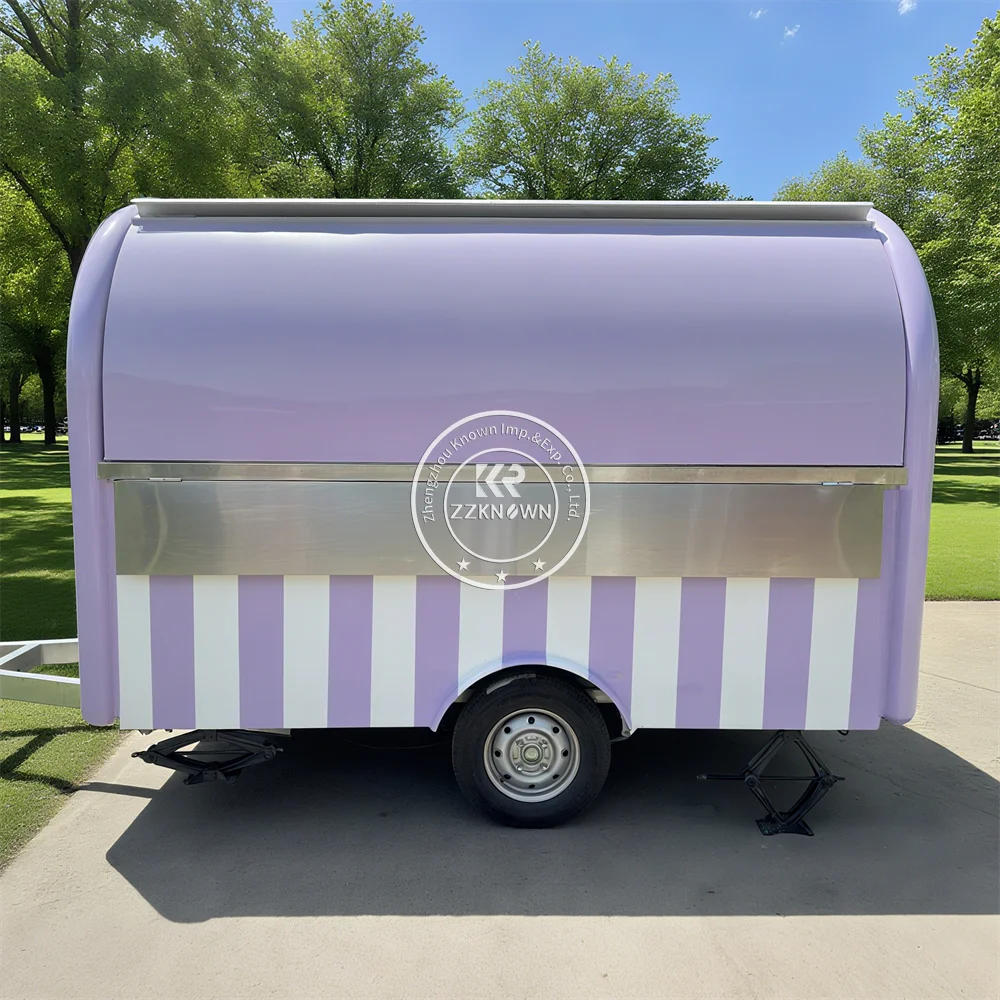 

Custom Usa Approved Food Trailer Mobile Pizza Burger Ice Cream Cart Hotdog Bbq Fast Food Truck Trailer With Full Kitchen