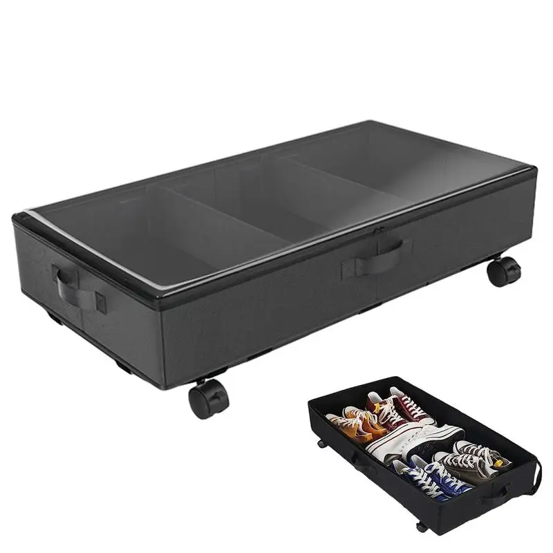 

Underbed Storage With Wheels Underbed Storage With Wheels Under Bed Shoe Storage Organizer Drawer For Bedroom Clothes Shoes