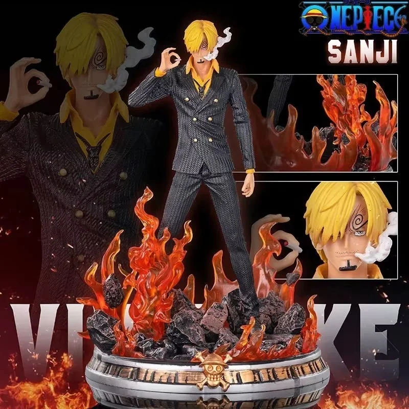 Hot Sale 36cm Hot One Piece Action Figure Statue Gk Suit Vinsmoke Sanji Anime Figures Model Dolls Figurines Manga Figma Toys For