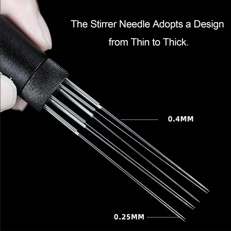 Espresso Agulha Distribuidor, Agitador magnético do metal, Ferramenta para o café, Distribuidor de café preto para o local de trabalho, 1Pc