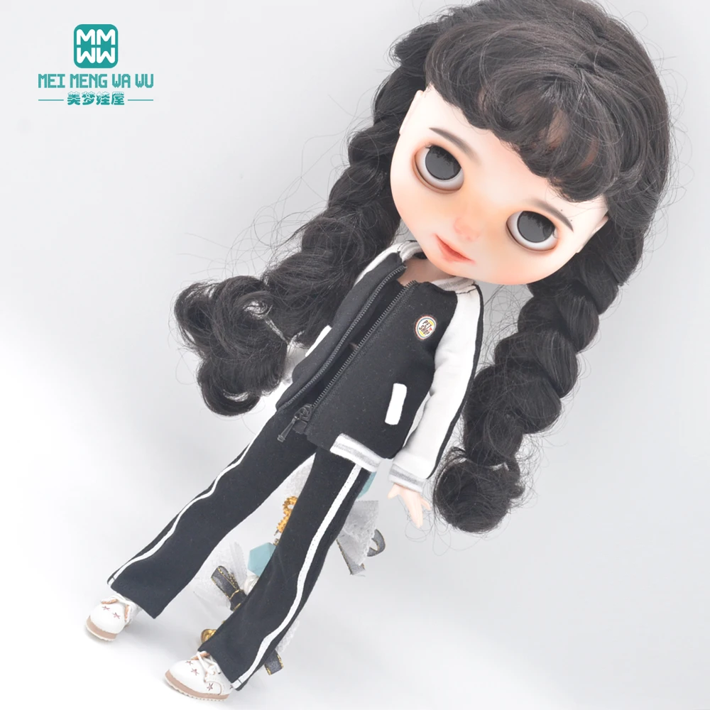 

Fits 28cm Blyth Azone OB22 OB24 Doll Clothes Fashion Baseball Jersey Toy Gift
