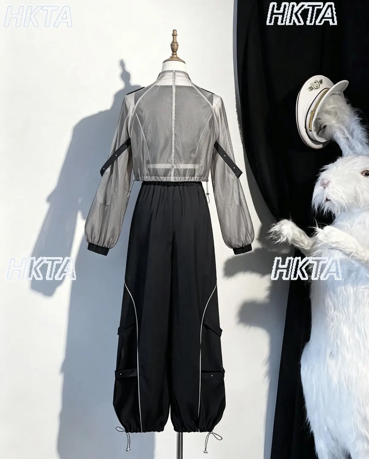 Japanese Autumn Subculture Y2k Functional Punk Long Sleeved Top Jacket Short Vest Tooling Pants Dark Sweet Cool Lolita Set Women
