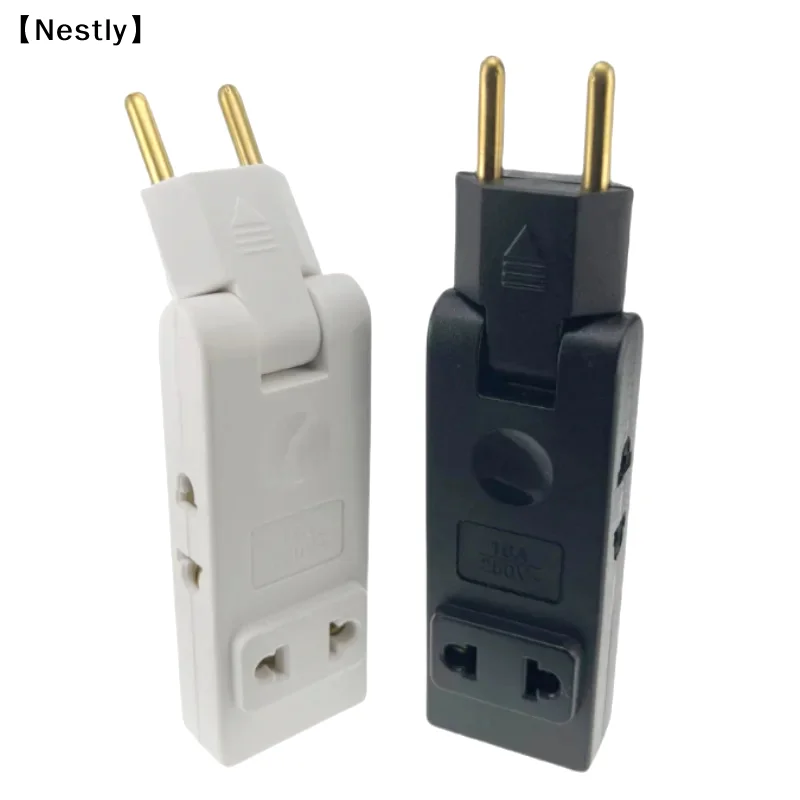 4 In 1 Wall Outlet Extension EU Electrical Socket 180 Degree Plug Adapter Travel Aadapter Portable Power Converter〔Nest〕 view 4