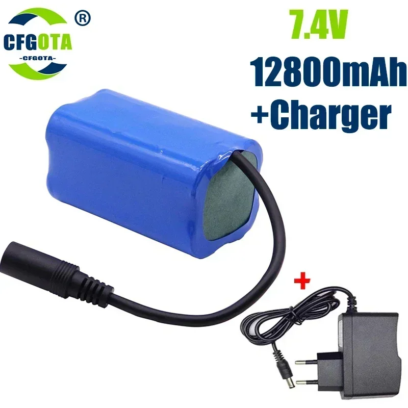 

Литиевая батарея для T188 T888 2011-5, дистанционное управление, поиск приманки, лодки, запасные части, аксессуары для игрушек 2S2P 7,4 В, 12800 мАч