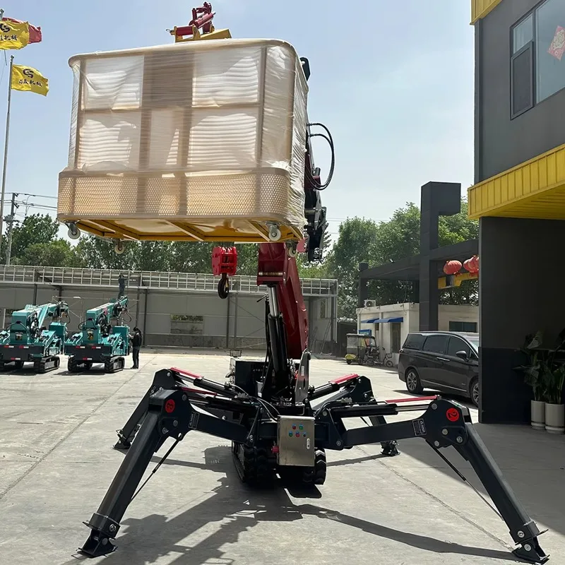 Customized Supplier Crawler Crane 1.5Ton 3Ton 5Ton Cheap Price Mini Mobile Spider Crane On Sale