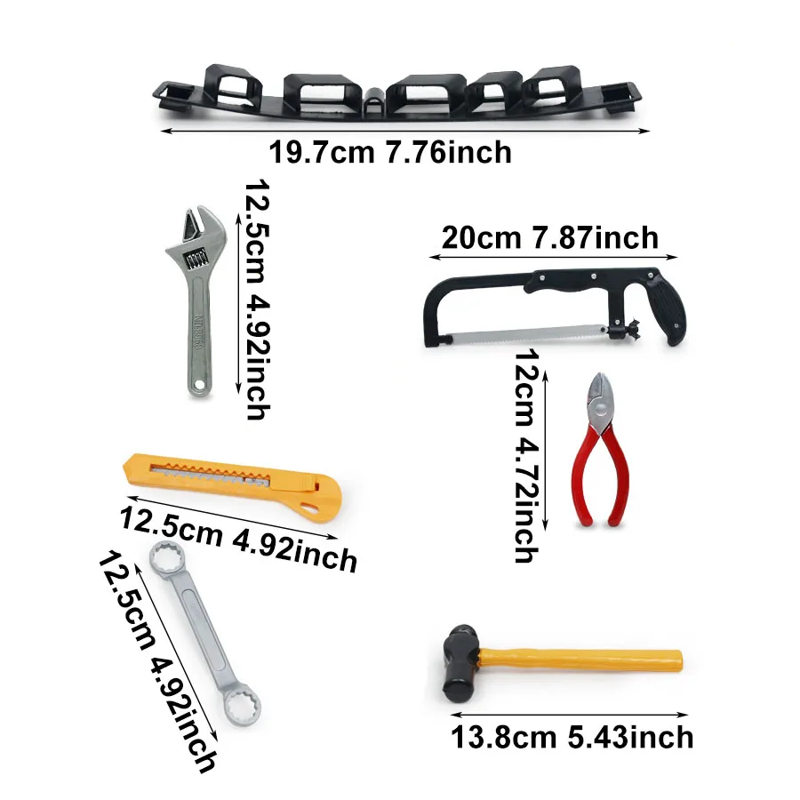14 pçs mini ferramentas de reparo de plásticos brinquedos conjunto de ferramentas de reparo de engenharia jogando casa brinquedos meninos presentes de aniversário habilidade mãos jxb