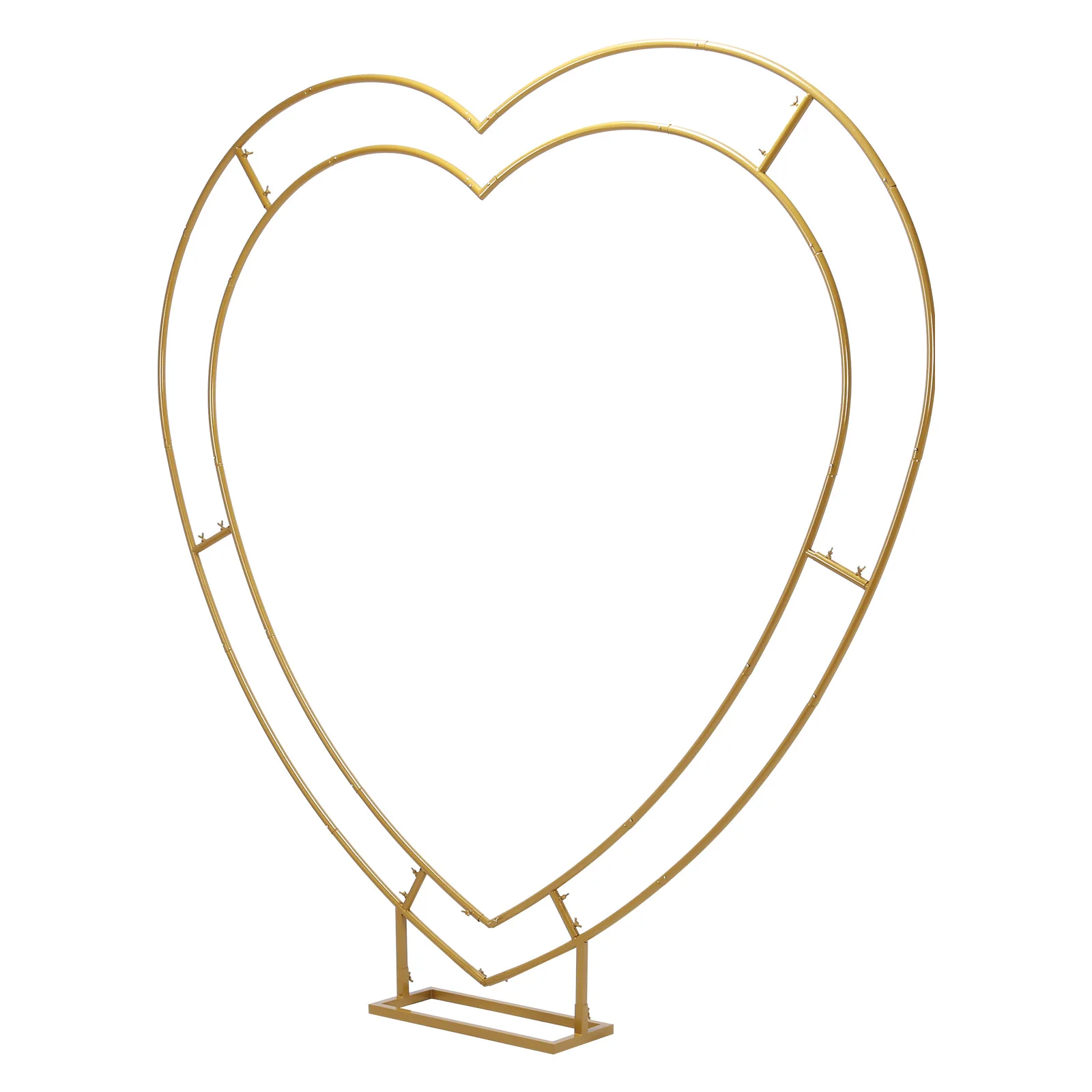

Square-Bottomed Wedding Arch Stand 6.7FT Frame Backdrop Holder Bracket Reusable for Ceremony Valentines Day Birthday Party Decor