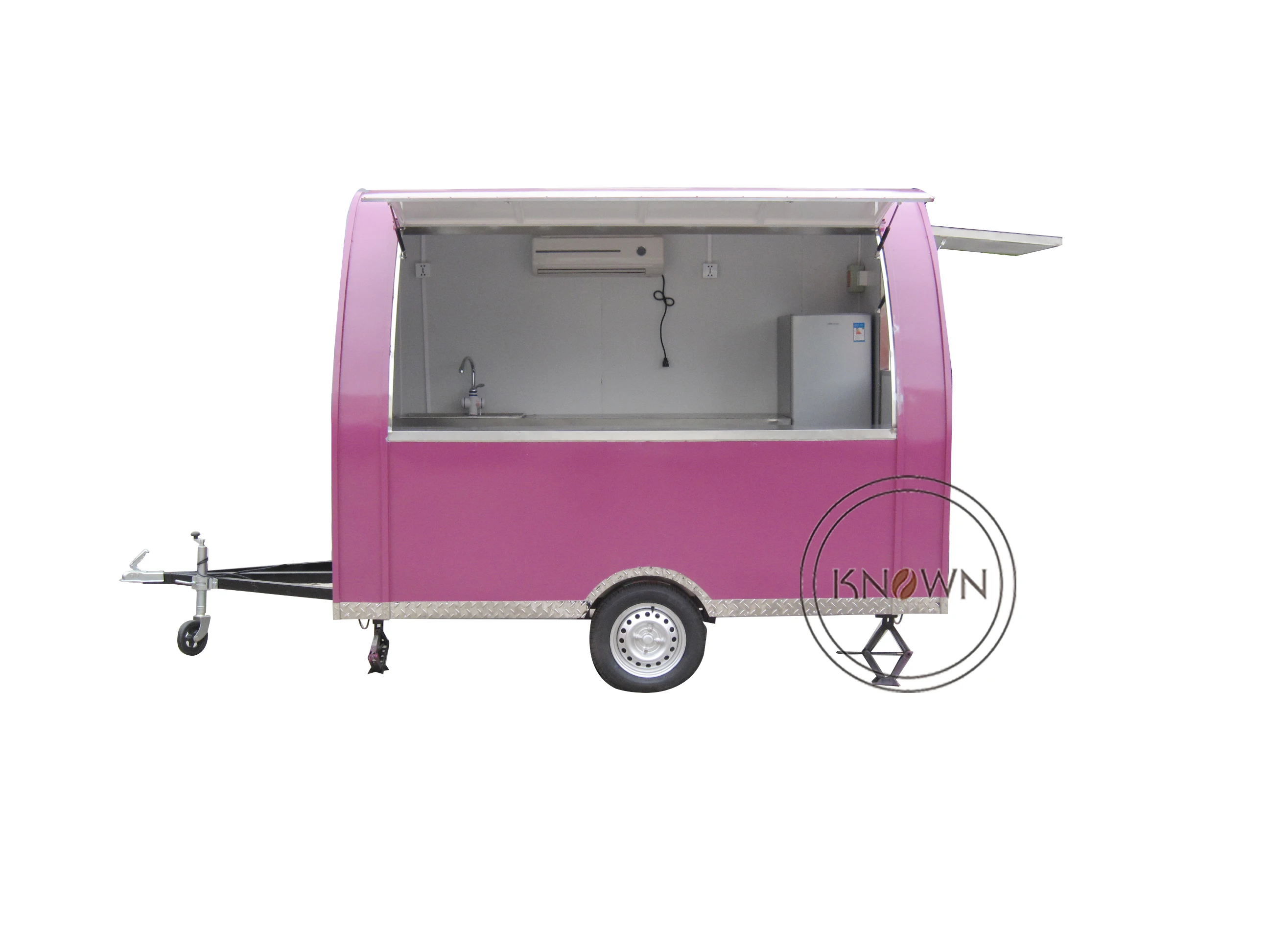 High quality 2.9 m length fast food trailer food cart fast food truck