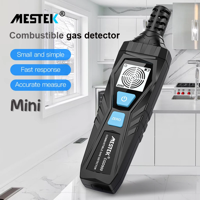 Mestek CGD900 Combustible Gas Detector Sound Screen Analog Alarm CH4 Coal Flammable Combustible Natural Gas Leak Fast Finder