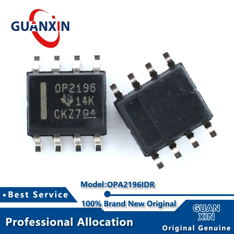 100% New  OPA2196IDR OPA2196ID SOIC-8 Marking OP2196 OPA2196