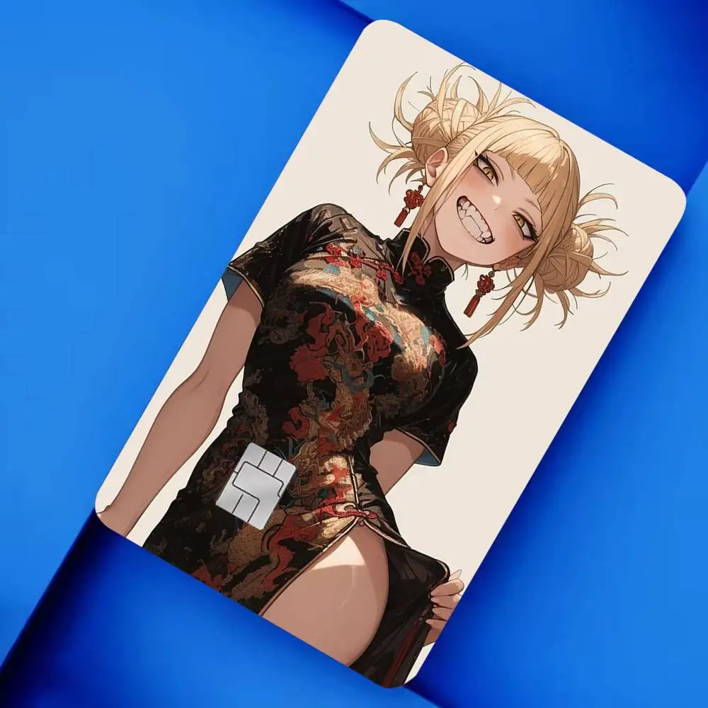 Toga Himiko Anime 4pcs 1Set Card Stickers Small Waterproof Chip 4PCS Card Sticker Anti-Scratch