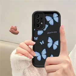 Phone Case for Samsung Galaxy A12 A13 A14 A22 A23 A24 A32 A33 A34 5G Silicone Soft TPU Butterfly Cover