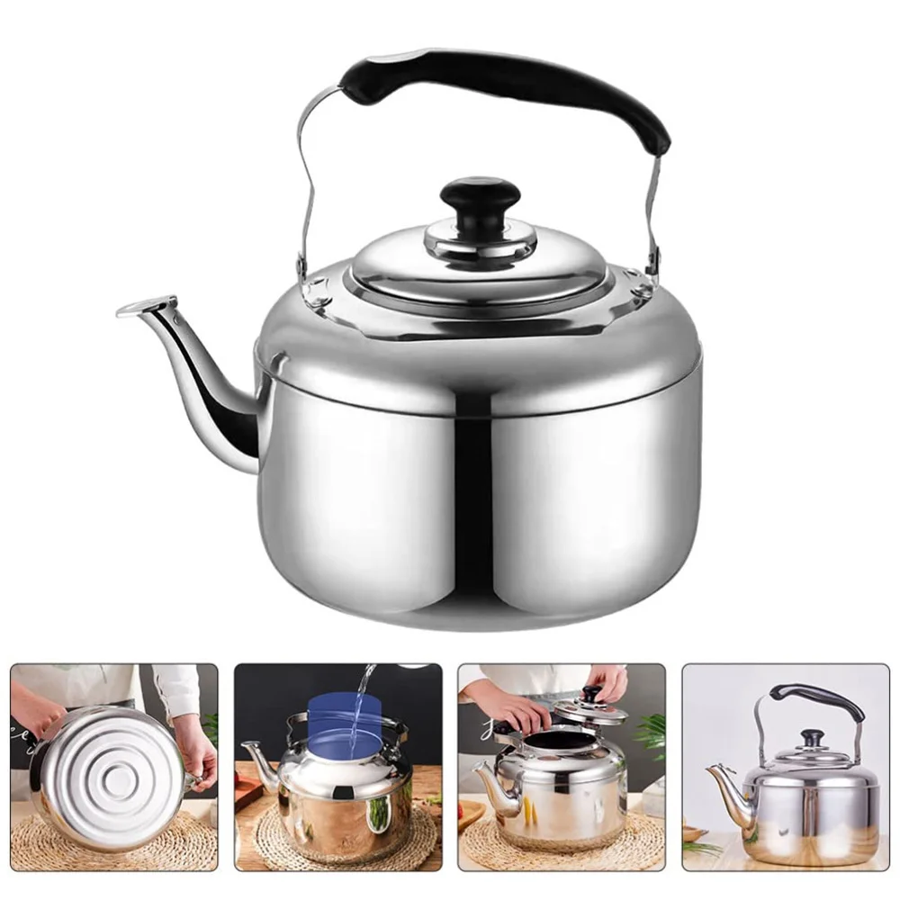 Customizable 1 kettle, 5L stainless steel top teapot, fast boiling teapot, mirror polished hot water kettle, camping