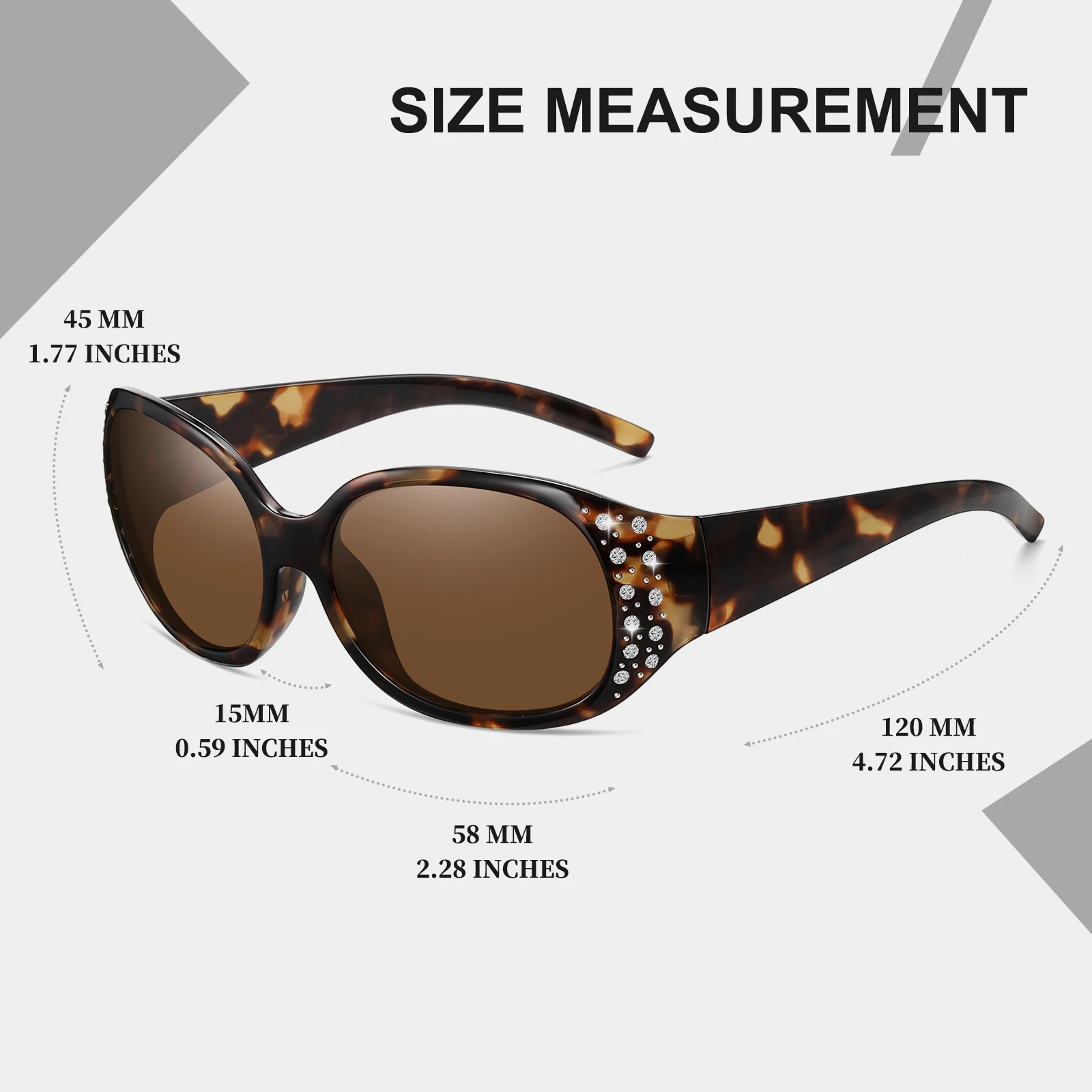 Oval sunglasses, fashionable diamond-encrusted street style sunglasses
