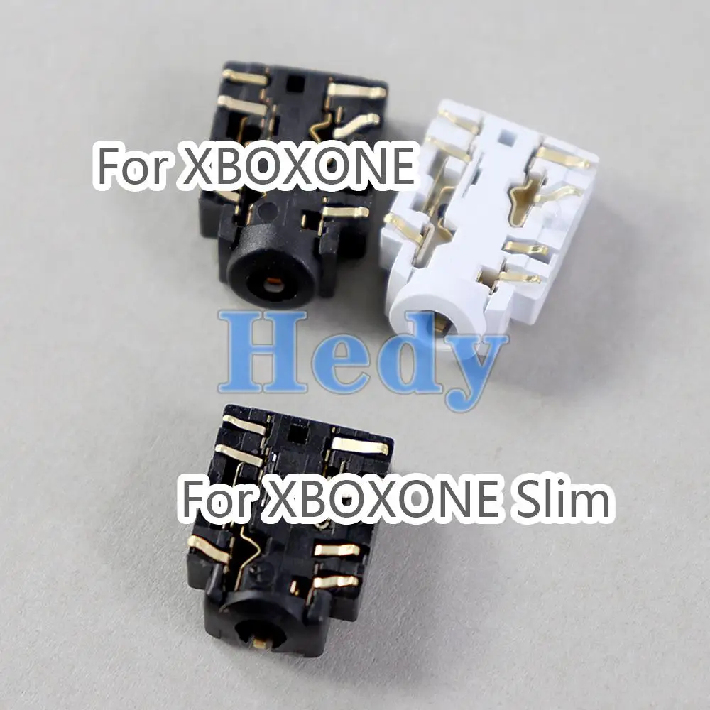 Puerto de enchufe para auriculares, 2 uds., para controlador XBOX ONE S, conector de auriculares de 3,5mm, puerto para controlador Xboxone Slim