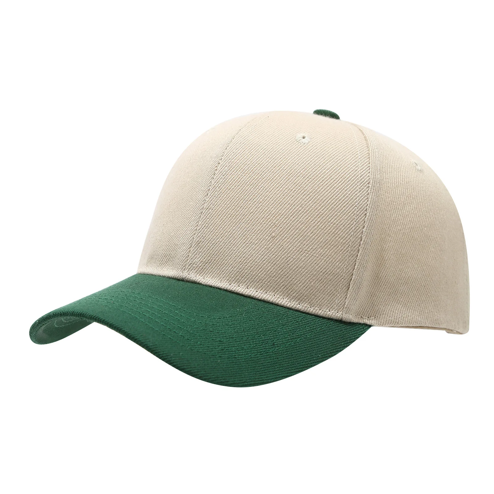 Unisex-Baseballkappe für alle Jahreszeiten, UV-Schutz, Sonnenhut für Damen und Herren, Outdoor-Sport, verstellbare genähte Krempe, Papa-Mütze, Snapback