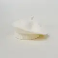 creamy white