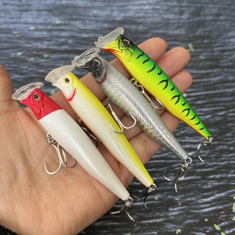 85mm 20g Sinking Minnow Fishing Lure Long Shot Trout Seabass Artificial Hard Bait Pesca Wobbler Fishing Pesca Plastic Swimbait