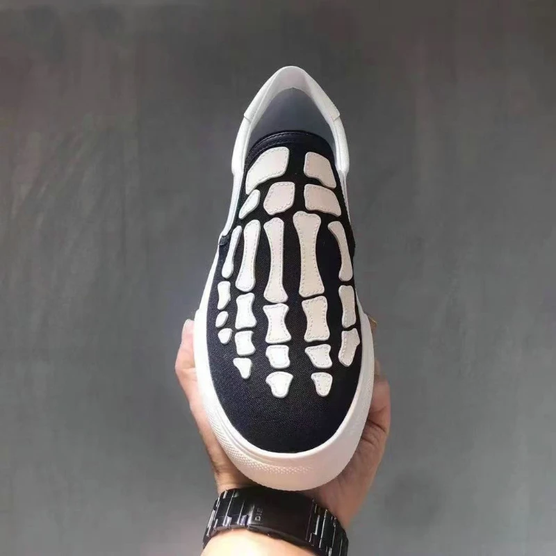 Personalized Canvas Shoes for Man Flats Men's Loafers and Slip-ons Skateboard Shoes Man 39-44