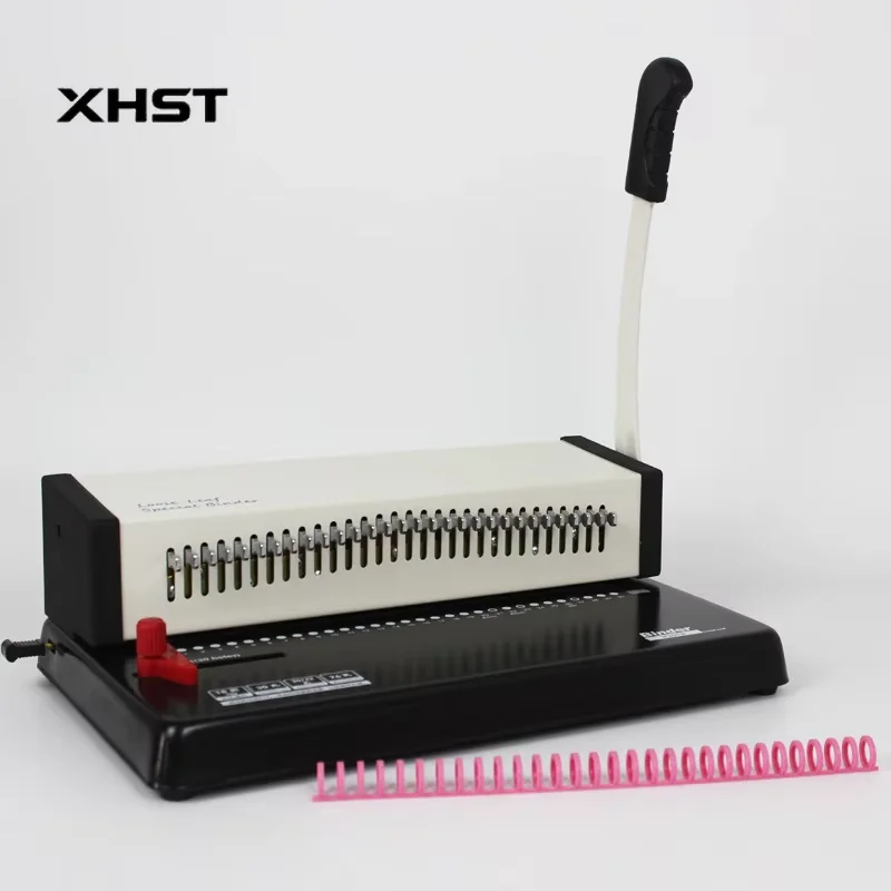 20/26/30-Hole Comb & Loose Leaf Spiral Binding Machine Manual Office Note Book Binding Tool
