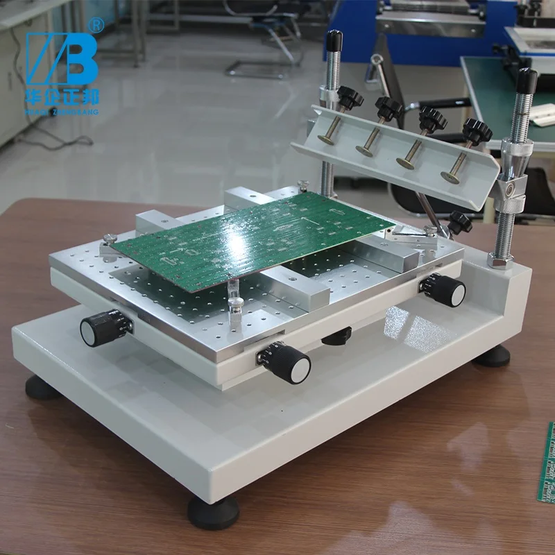 

Manual Solder Printing Paste SMT Stencil Printer Silk Screen Printing Station Semi Automatic Solder Printer