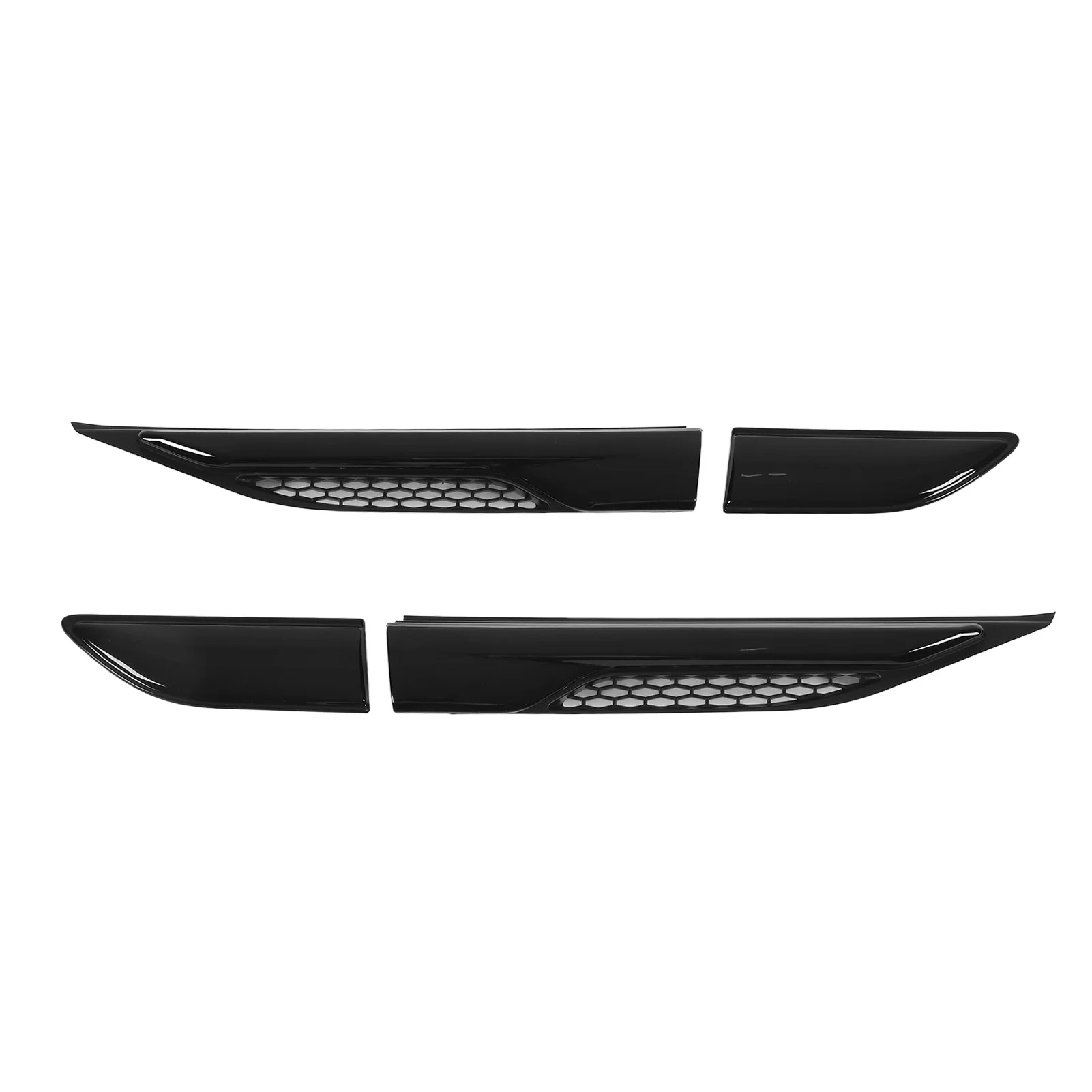 

4Pcs Gloss Black Fender Grille Vent Door Trim Molding LR027321 - Replacement for Land Rover Range Rover Evoque L538 - Durable