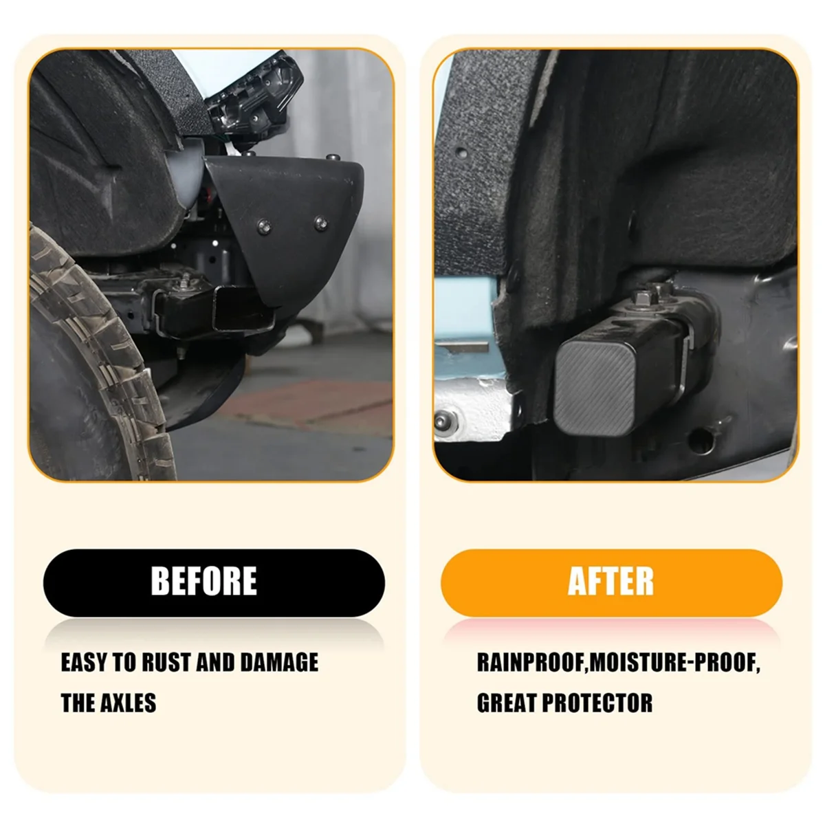 ฝาท้ายกันชนฝาครอบปลั๊ก AS Roda depan ฝาครอบยางสำหรับ Ford Bronco 2021 2022 2023อุปกรณ์เสริมภายนอก2/4ประตู