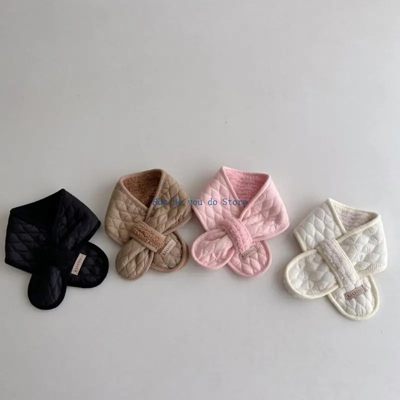 19QF الشتاء والأوشحة الدافئة وشاح يندبروف الاطفال صبي فتاة لينة رشاقته غطاء الرقبة الأطفال العصرية وشاح بلون منديل