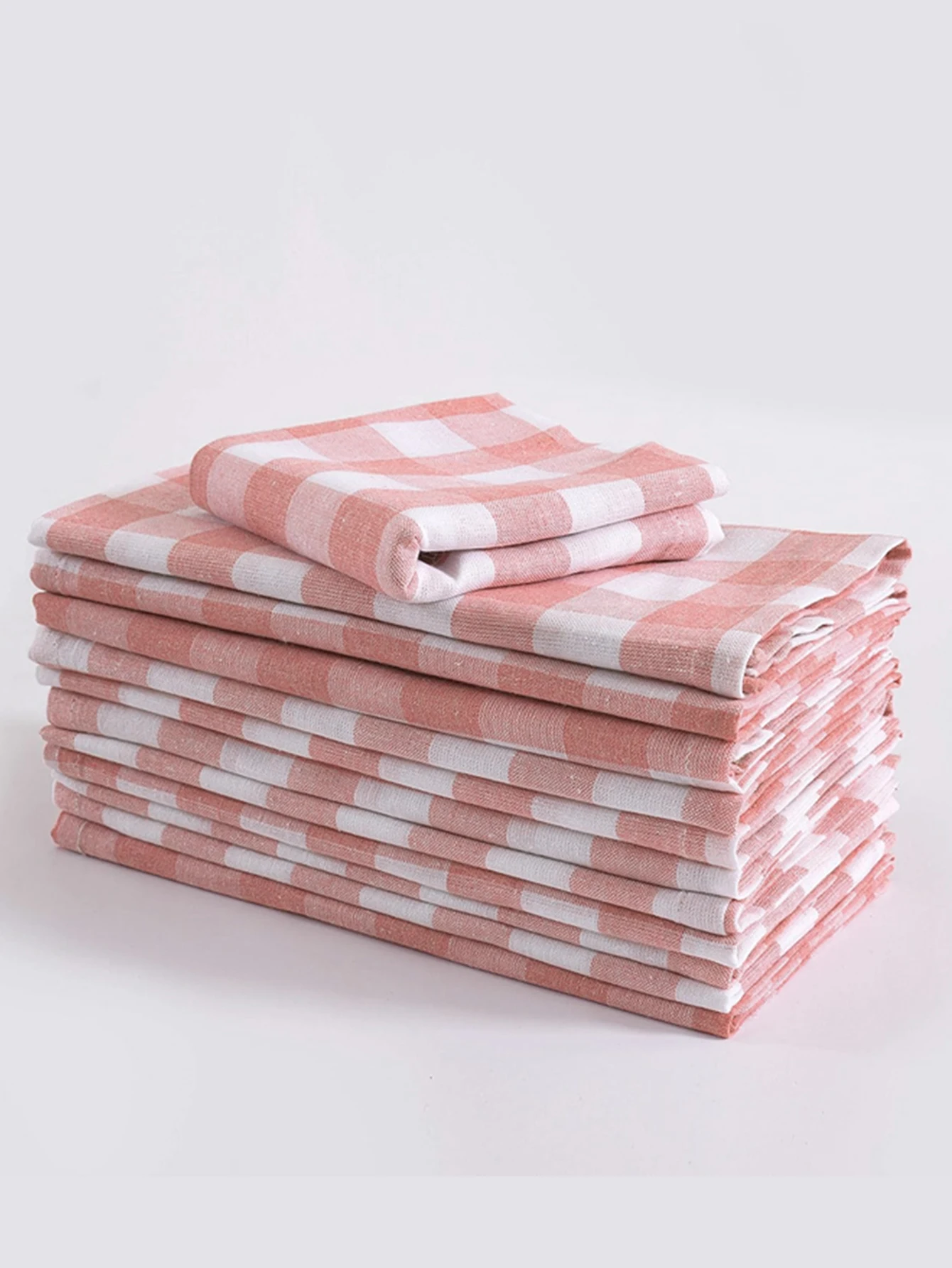 Petits serviettes à carreaux fraîches adaptées aux banquets, mariages, célébrations, décoration de Table de Restaurant 40x40cm