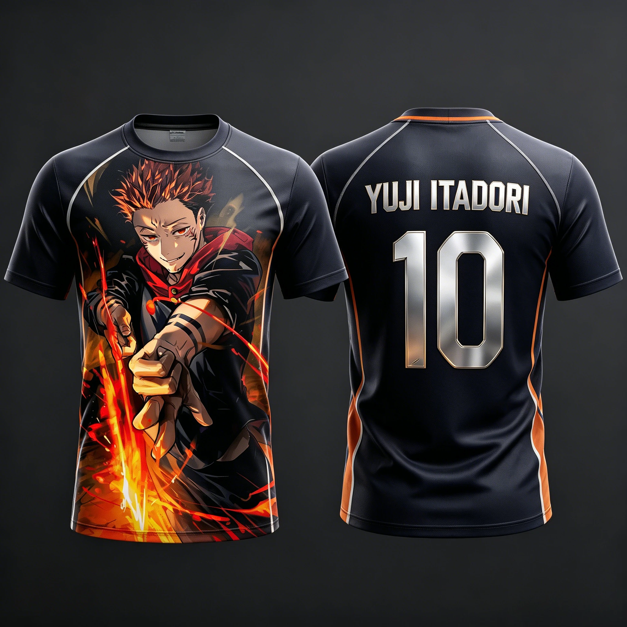 2026 Summer Jujutsu Kaisen Retro Cosplay T-shirt Men's 3D Printed Jiu Jitsu Short-sleeved Family Unisex Children's Sports Shirt