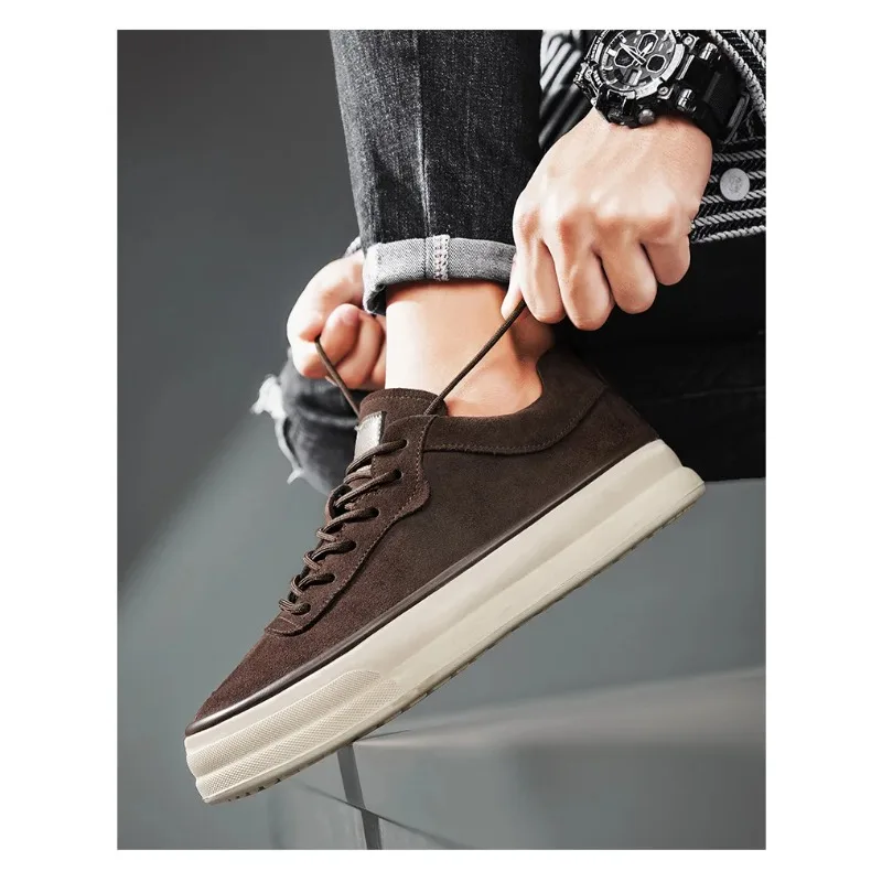 

Мужские кеды из канваса: удобные, легкие, на платформе. Новые мужские кроссовки класса люкс для повседневной носки и бега, дышащие.