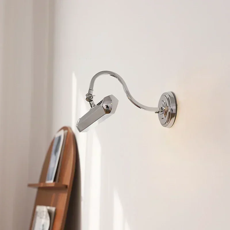 Interior Wall Light Mirror Headlight Gold Dressing Lamp Modern Wall Light Bedroom Picture Art Deco Reading Wall Light