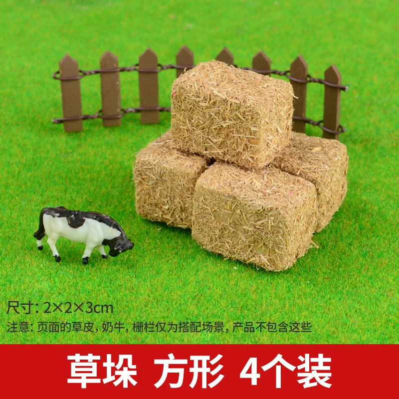 24 Pacas De Heno En Miniatura – Set De 3 Formas Para Manualidades Y Casa De Muñecas