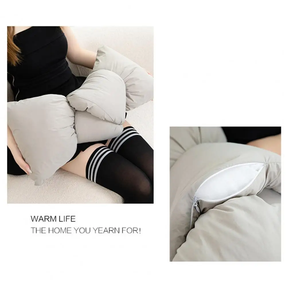 وسادة قطنية بعقدة طويلة معقودة لغرفة النوم، وسادة زخرفية على شكل فيونكة ناعمة الملمس لغرفة النوم ومكتب النوم والسيارة #2