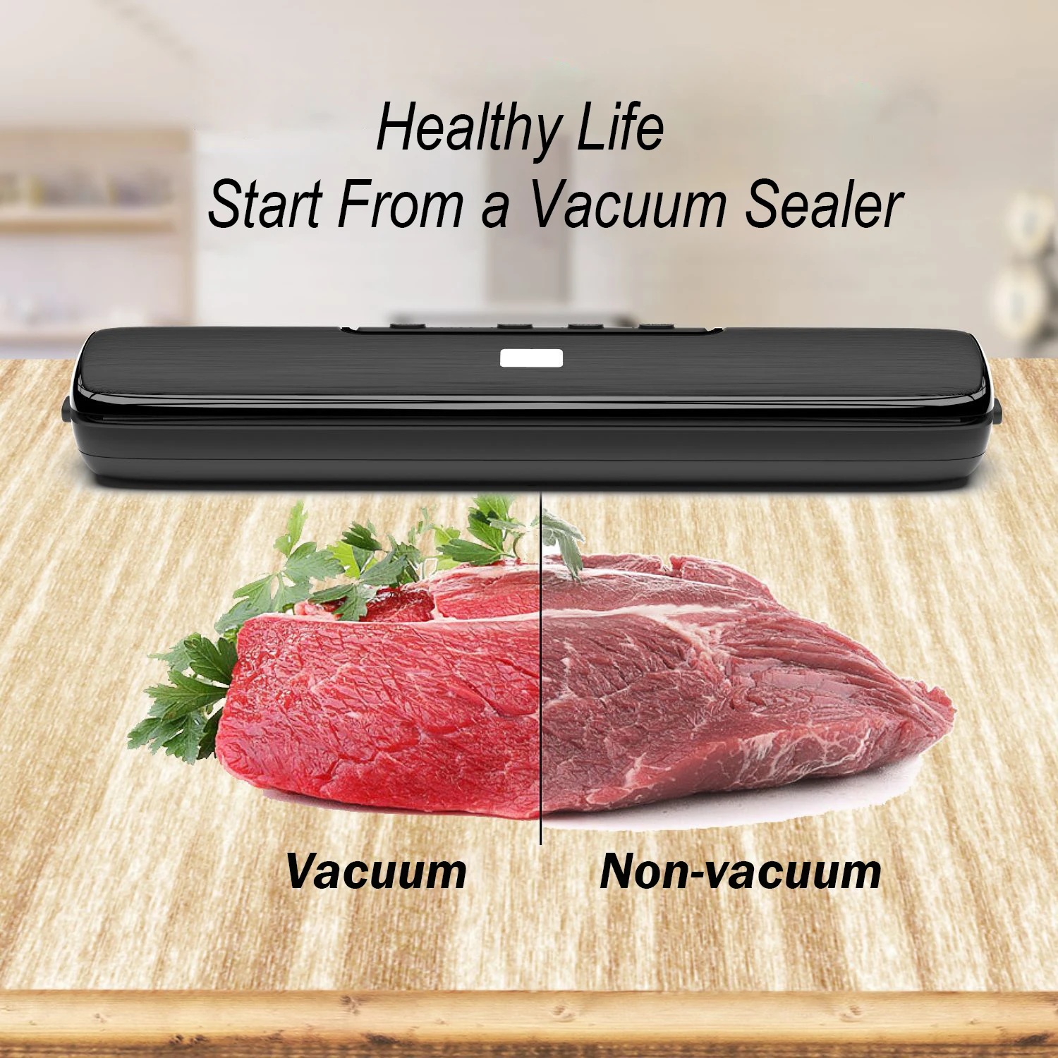 Vacuum Food Sealer Packaging Machine 220V Household Food Vacuum Sealer Film Sealer Vacuum Packer Kitchen with Vacuum Bags